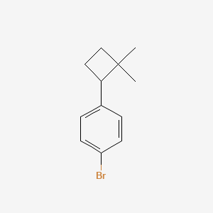molecular formula C12H15Br B2883375 1-Bromo-4-(2,2-dimethylcyclobutyl)benzene CAS No. 2470440-63-0