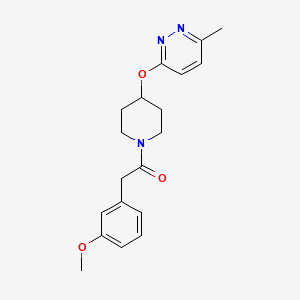 B2883404 2-(3-Methoxyphenyl)-1-(4-((6-methylpyridazin-3-yl)oxy)piperidin-1-yl)ethanone CAS No. 1797266-83-1