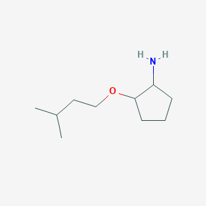 molecular formula C10H21NO B2883436 2-(3-Methylbutoxy)cyclopentan-1-amine CAS No. 1038313-16-4