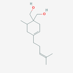 molecular formula C15H26O2 B2883463 (6-Methyl-4-(4-methylpent-3-en-1-yl)cyclohex-3-ene-1,1-diyl)dimethanol CAS No. 351188-51-7