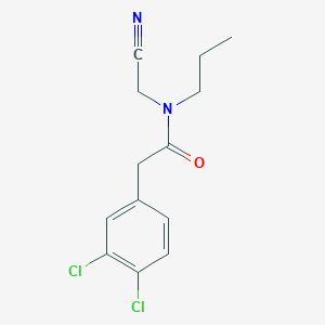 molecular formula C13H14Cl2N2O B2883536 N-(cyanomethyl)-2-(3,4-dichlorophenyl)-N-propylacetamide CAS No. 1270829-74-7
