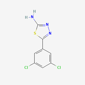 molecular formula C8H5Cl2N3S B2883549 5-(3,5-Dichlorophenyl)-1,3,4-thiadiazol-2-amine CAS No. 70057-64-6