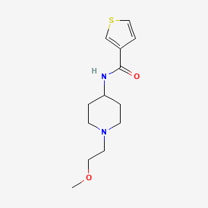 molecular formula C13H20N2O2S B2883555 N-[1-(2-Methoxyethyl)piperidin-4-YL]thiophene-3-carboxamide CAS No. 1421452-68-7