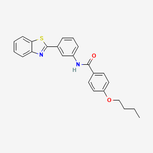 N-[3-(1,3-benzothiazol-2-yl)phenyl]-4-butoxybenzamide