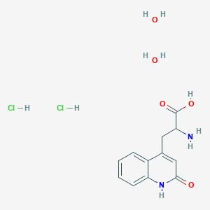 2-Amino-3-(2-oxo-1,2-dihydroquinolin-4-yl)propanoic acid dihydrochloride dihydrate