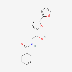 N-[2-[5-(Furan-2-yl)furan-2-yl]-2-hydroxyethyl]cyclohex-3-ene-1-carboxamide
