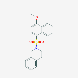 2-((4-Ethoxynaphthalen-1-yl)sulfonyl)-1,2,3,4-tetrahydroisoquinoline