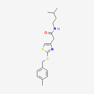 N-isopentyl-2-(2-((4-methylbenzyl)thio)thiazol-4-yl)acetamide