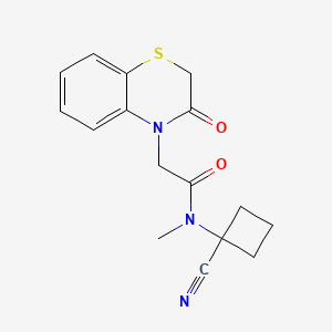 N-(1-cyanocyclobutyl)-N-methyl-2-(3-oxo-3,4-dihydro-2H-1,4-benzothiazin-4-yl)acetamide