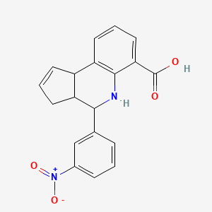 4-(3-nitrophenyl)-3a,4,5,9b-tetrahydro-3H-cyclopenta[c]quinoline-6-carboxylic acid