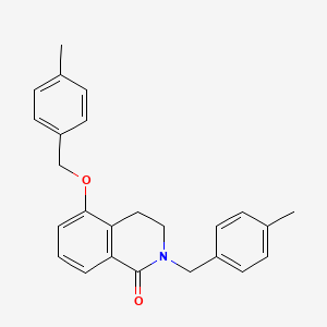 2-(4-methylbenzyl)-5-((4-methylbenzyl)oxy)-3,4-dihydroisoquinolin-1(2H)-one