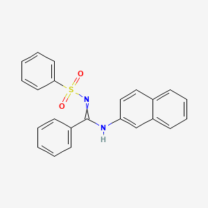 N-(naphthalen-2-yl)-N'-(phenylsulfonyl)benzimidamide