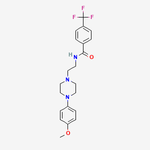 N-(2-(4-(4-methoxyphenyl)piperazin-1-yl)ethyl)-4-(trifluoromethyl)benzamide