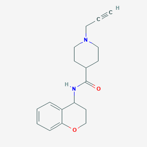 N-(3,4-dihydro-2H-1-benzopyran-4-yl)-1-(prop-2-yn-1-yl)piperidine-4-carboxamide