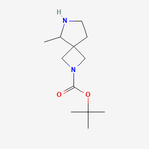 molecular formula C12H22N2O2 B2883619 tert-Butyl 5-methyl-2,6-diazaspiro[3.4]octane-2-carboxylate CAS No. 2172213-54-4