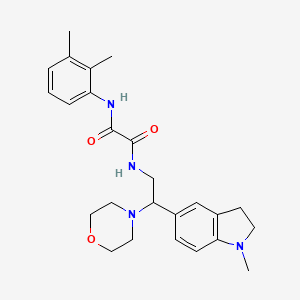 molecular formula C25H32N4O3 B2883639 N1-(2,3-dimethylphenyl)-N2-(2-(1-methylindolin-5-yl)-2-morpholinoethyl)oxalamide CAS No. 922067-91-2