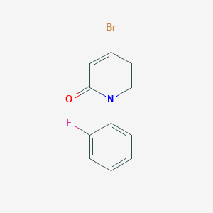 molecular formula C11H7BrFNO B2883650 4-Bromo-1-(2-fluorophenyl)pyridin-2(1H)-one CAS No. 1824058-40-3