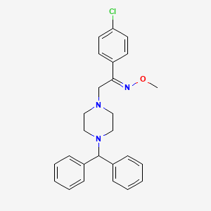 2-(4-benzhydrylpiperazino)-1-(4-chlorophenyl)-1-ethanone O-methyloxime