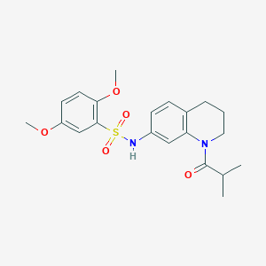 N-(1-isobutyryl-1,2,3,4-tetrahydroquinolin-7-yl)-2,5-dimethoxybenzenesulfonamide