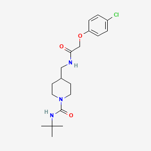 N-(tert-butyl)-4-((2-(4-chlorophenoxy)acetamido)methyl)piperidine-1-carboxamide