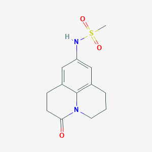 molecular formula C13H16N2O3S B2883696 N-(3-oxo-1,2,3,5,6,7-hexahydropyrido[3,2,1-ij]quinolin-9-yl)methanesulfonamide CAS No. 903339-57-1