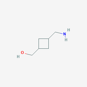 molecular formula C6H13NO B2883722 [3-(Aminomethyl)cyclobutyl]methanol CAS No. 1452182-33-0