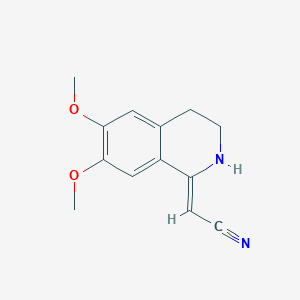 molecular formula C13H14N2O2 B2883736 2-(6,7-Dimethoxy-3,4-dihydroisoquinolin-1(2H)-ylidene)acetonitrile CAS No. 51054-41-2