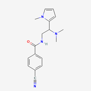 4-cyano-N-(2-(dimethylamino)-2-(1-methyl-1H-pyrrol-2-yl)ethyl)benzamide