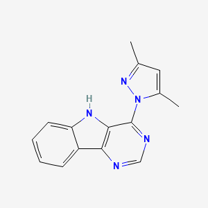 4-(3,5-dimethyl-1H-pyrazol-1-yl)-5H-pyrimido[5,4-b]indole