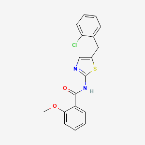 N-[5-(2-chlorobenzyl)-1,3-thiazol-2-yl]-2-methoxybenzamide