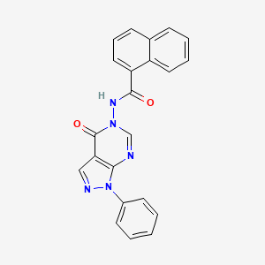 N-(4-oxo-1-phenyl-1H-pyrazolo[3,4-d]pyrimidin-5(4H)-yl)-1-naphthamide