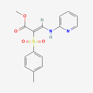 methyl (2Z)-2-[(4-methylphenyl)sulfonyl]-3-(pyridin-2-ylamino)acrylate