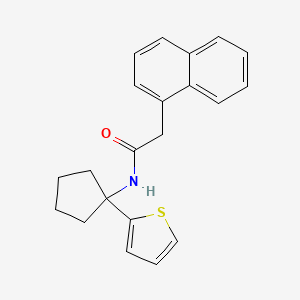 2-(naphthalen-1-yl)-N-(1-(thiophen-2-yl)cyclopentyl)acetamide
