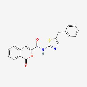 molecular formula C20H14N2O3S B2883777 N-(5-benzyl-1,3-thiazol-2-yl)-1-oxo-1H-isochromene-3-carboxamide CAS No. 853891-50-6