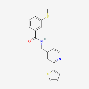3-(methylthio)-N-((2-(thiophen-2-yl)pyridin-4-yl)methyl)benzamide