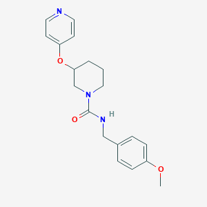 N-(4-methoxybenzyl)-3-(pyridin-4-yloxy)piperidine-1-carboxamide