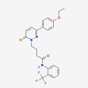 4-(3-(4-ethoxyphenyl)-6-oxopyridazin-1(6H)-yl)-N-(2-(trifluoromethyl)phenyl)butanamide