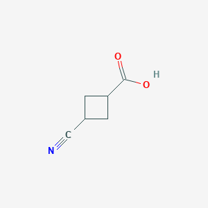 molecular formula C6H7NO2 B2883790 3-Cyanocyclobutanecarboxylic acid CAS No. 2445793-26-8