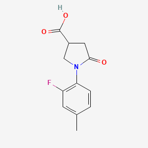 1-(2-Fluoro-4-methylphenyl)-5-oxopyrrolidine-3-carboxylic acid
