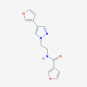 N-(2-(4-(furan-3-yl)-1H-pyrazol-1-yl)ethyl)furan-3-carboxamide