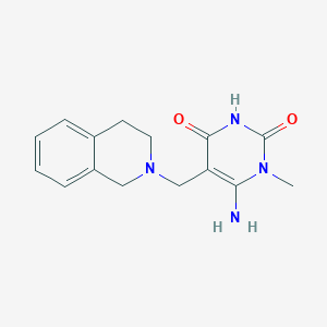 6-Amino-1-methyl-5-[(1,2,3,4-tetrahydroisoquinolin-2-yl)methyl]-1,2,3,4-tetrahydropyrimidine-2,4-dione