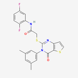 N-(2,5-difluorophenyl)-2-{[3-(3,5-dimethylphenyl)-4-oxo-3,4-dihydrothieno[3,2-d]pyrimidin-2-yl]sulfanyl}acetamide