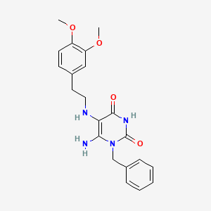6-Amino-1-benzyl-5-[2-(3,4-dimethoxy-phenyl)-ethylamino]-1H-pyrimidine-2,4-dione