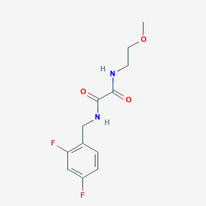 molecular formula C12H14F2N2O3 B2883805 N1-(2,4-difluorobenzyl)-N2-(2-methoxyethyl)oxalamide CAS No. 1207032-95-8