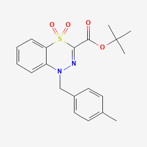 tert-butyl 1-(4-methylbenzyl)-1H-4,1,2-benzothiadiazine-3-carboxylate 4,4-dioxide