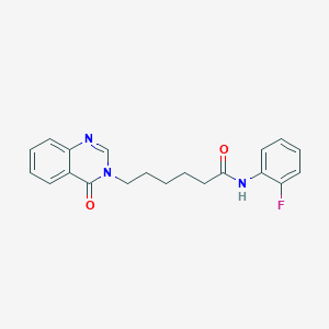 molecular formula C20H20FN3O2 B2883852 N-(2-fluorophenyl)-6-(4-oxoquinazolin-3(4H)-yl)hexanamide CAS No. 880810-56-0