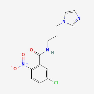 5-chloro-N-[3-(1H-imidazol-1-yl)propyl]-2-nitrobenzenecarboxamide