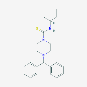 4-benzhydryl-N-butan-2-ylpiperazine-1-carbothioamide