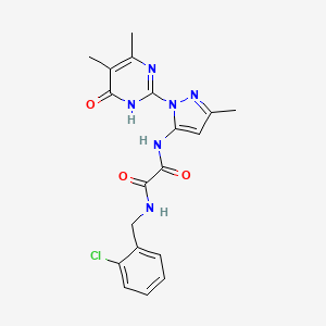 N1-(2-chlorobenzyl)-N2-(1-(4,5-dimethyl-6-oxo-1,6-dihydropyrimidin-2-yl)-3-methyl-1H-pyrazol-5-yl)oxalamide