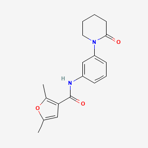 2,5-dimethyl-N-(3-(2-oxopiperidin-1-yl)phenyl)furan-3-carboxamide